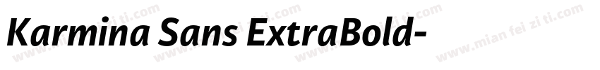 Karmina Sans ExtraBold字体转换
